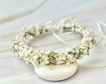 Hair wreath "Julia" / cream-colored / wedding / communion / gypsophila wreath