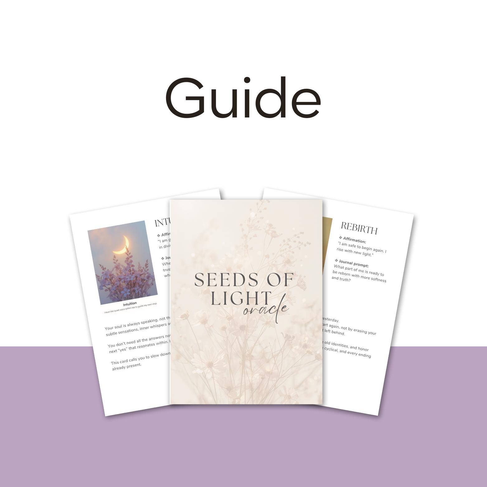 Oracle Card Spring Seeds Rabbit Seeds of Light Oracle Deck – Printable Digital Cards With Soul Messages ...