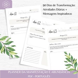 Digital Manifestation and Abundance Planner - in Portuguese (Brazil)