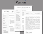 Professional Resume | Modern Resume | Minimalist CV Canva Template 1-3 Page | Resume Cover Letter | Template