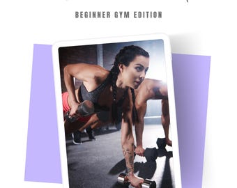 6 weken fitnesstrainingsprogramma: fitnessplan voor beginners (canva-sjabloon)