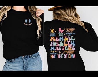Mental Health Matters PNG: Positive Affirmation Graphic (Digital Download)