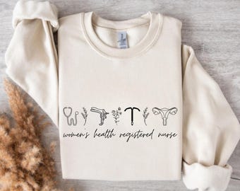 Maglione OBGYN PNG: Infermiera registrata per la salute della donna (download digitale)