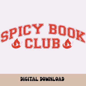 Smutty Book Club Svg Png dla Cricut, Spicy Book Svg, Booktok, Bookish Svg dla naklejek, zakładek, koszulek, kubków Libbey i breloków do motelu