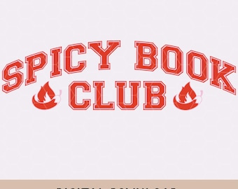 Spicy Book Club Svg Png: Booktok Design (Digital Download)
