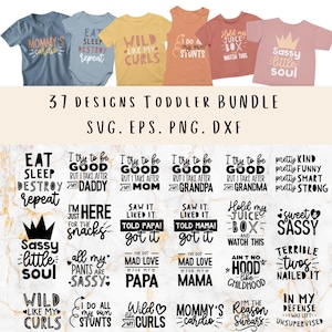 BUY 4 OBTENEZ 50 % DE RÉDUCTION Bundle svg chemise pour tout-petits drôle - t-shirts pour enfants svg - bébé fille bébé garçon svg coupe fichier pour cricut - enfants tout-petits svg
