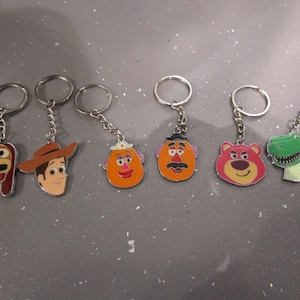 enamel Toy Story keyrings