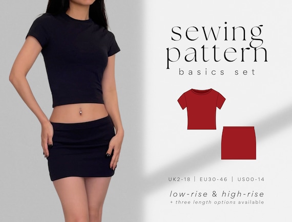 Crop Top Sewing Pattern, Sewing Pattern, Pattern Sewing, T-shirt