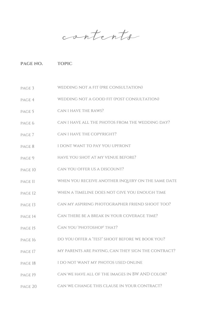 Wedding Photographer Email Templates INSTANT DOWNLOAD PDF Etsy