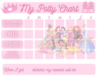 Potty Chart Print Etsy Potty Chart Print Etsy