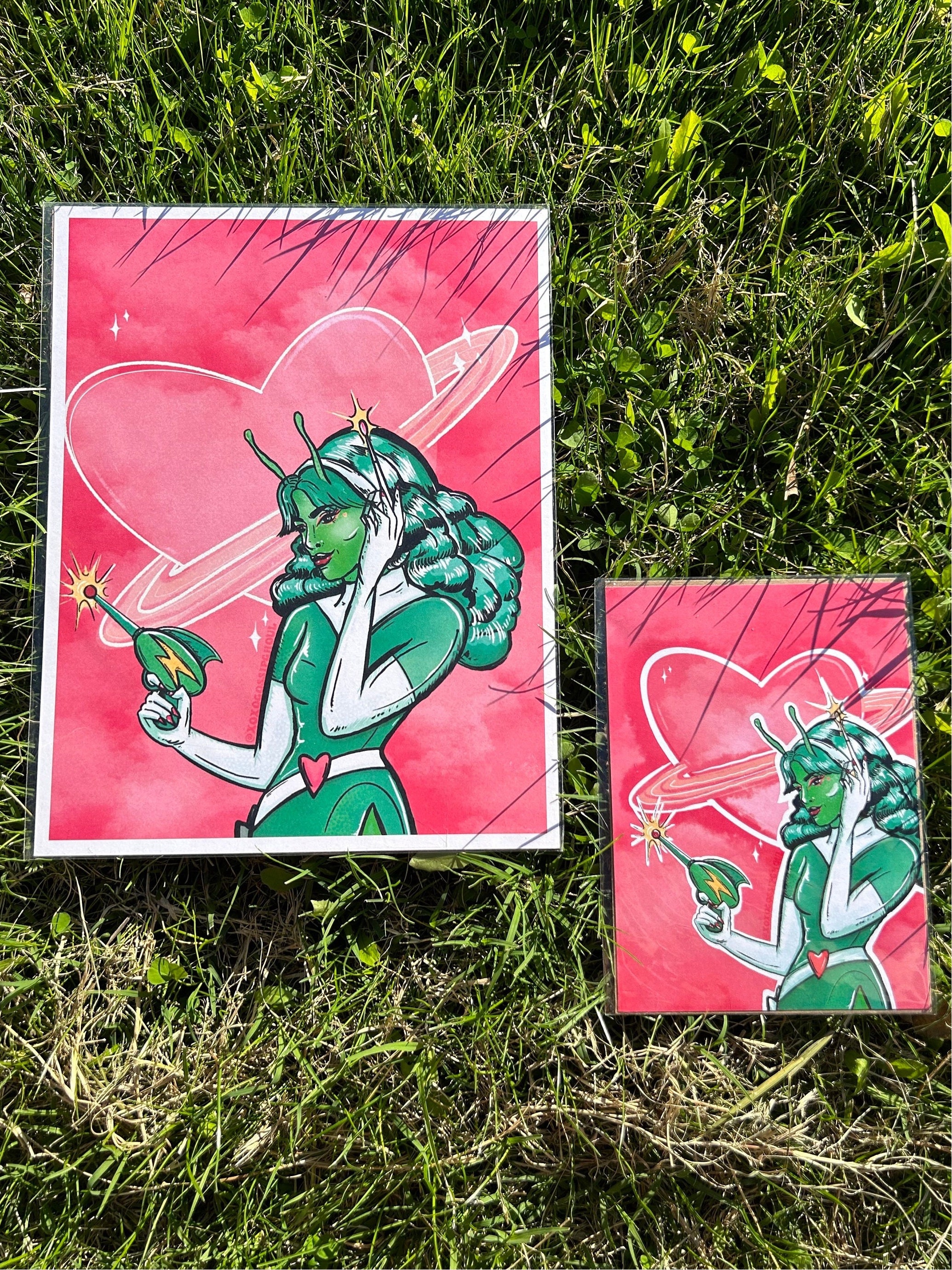 Pink Alien Babe - Etsy