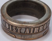 101st Airborne division challenge coin ring