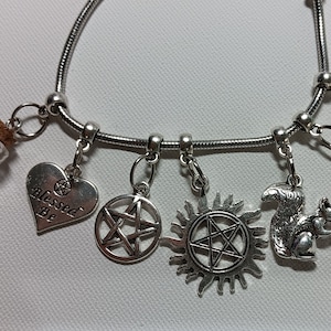 Are you a SPN fan? Bit of supernatural items. Build your own bracelet