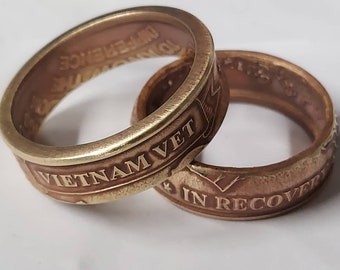 Vietnam Nam vet in recovery aa token coin ring