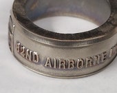 82nd Airborne division challenge coin ring