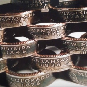 US Bundesstaat Quarter Coin Ring