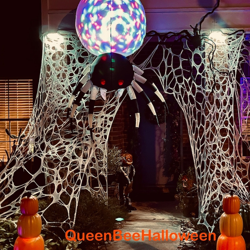 Giant Spider Web Halloween Decoration Outdoor - Etsy