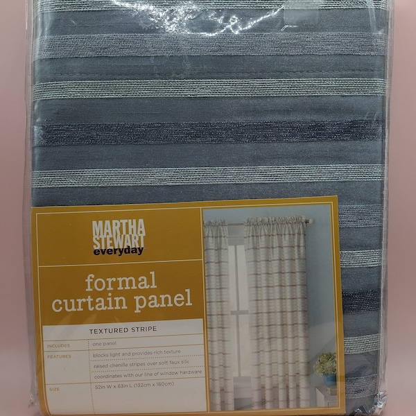 Home Decor with Martha Stewart Formal Curtain Panel. Kmart Line. Brand NEW.