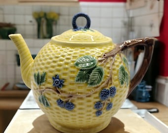 Vintage Tiffany and Company Basket Weave Luxury Tea Pot With