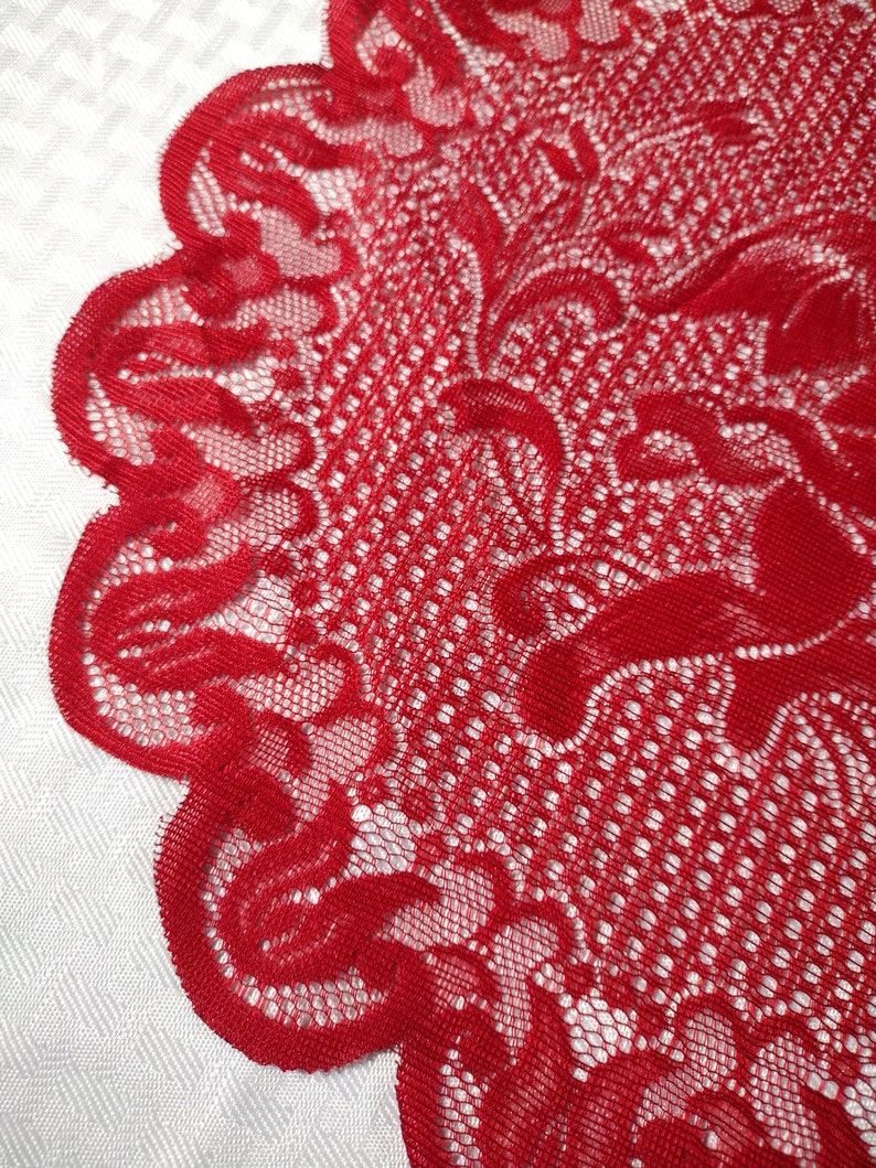 Home Decor Beautiful Red Lace Doily With Cherub Angel Design. Etsy