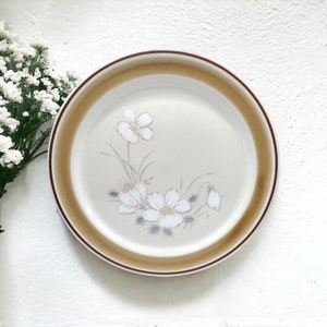 Stoneware Hearthside Water Colors Dinner Plate. Vintage Kitchen. Japanese. Preowned.