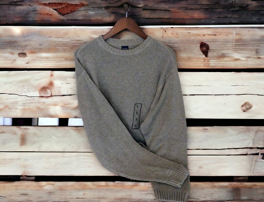 Vintage Kmart Classic Sweater. Gray. Gift for Him. 1990s Etsy