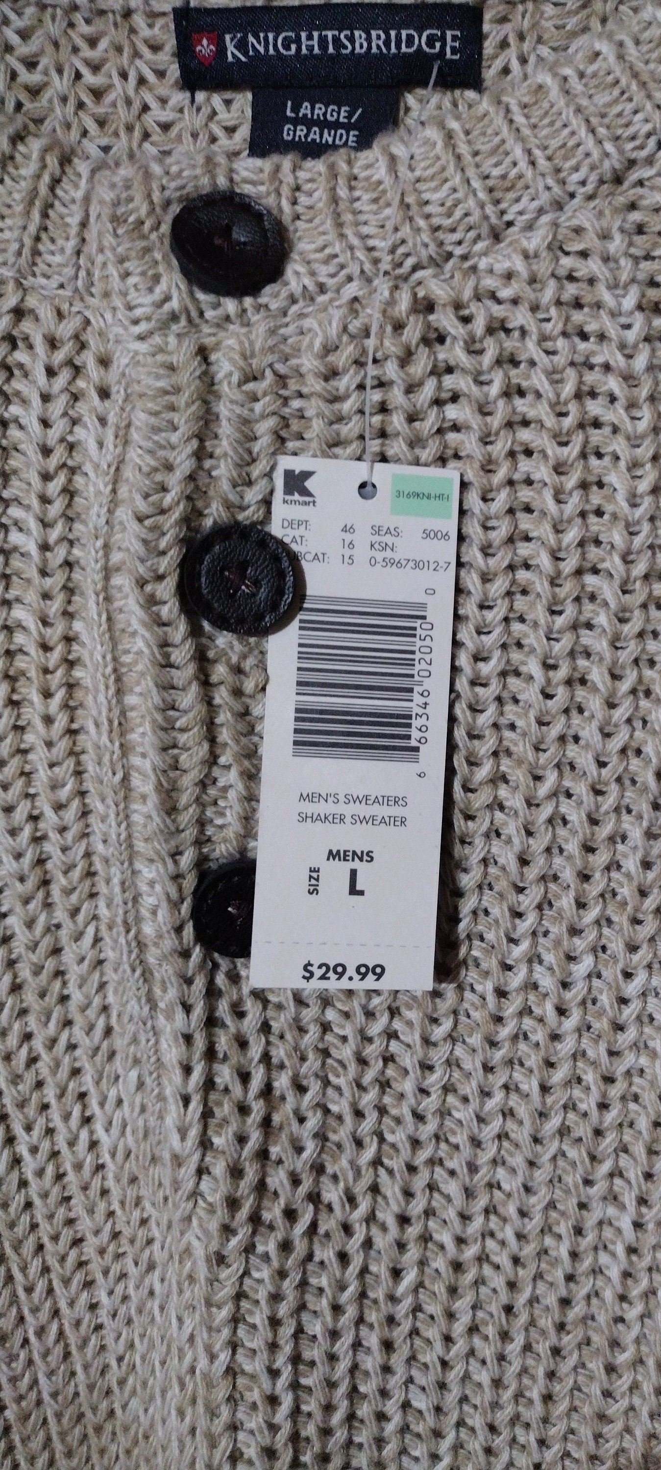 Vintage Kmart Men's Shaker Sweater Pullover Sweater Retro Fashions