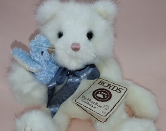 Vintage Boyds Bear Cat Whiskers P. Tweeter With B.B. Plush Cat and