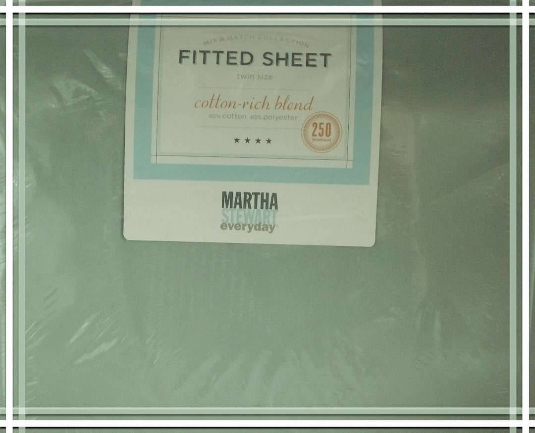 NEW Vintage Martha Stewart Everyday Twin Fitted Sheet. Kmart Etsy