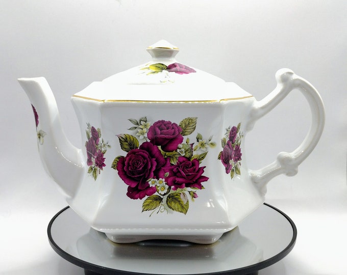Arthur Wood England Teapot 6344 Vintage Beautiful Violet Etsy