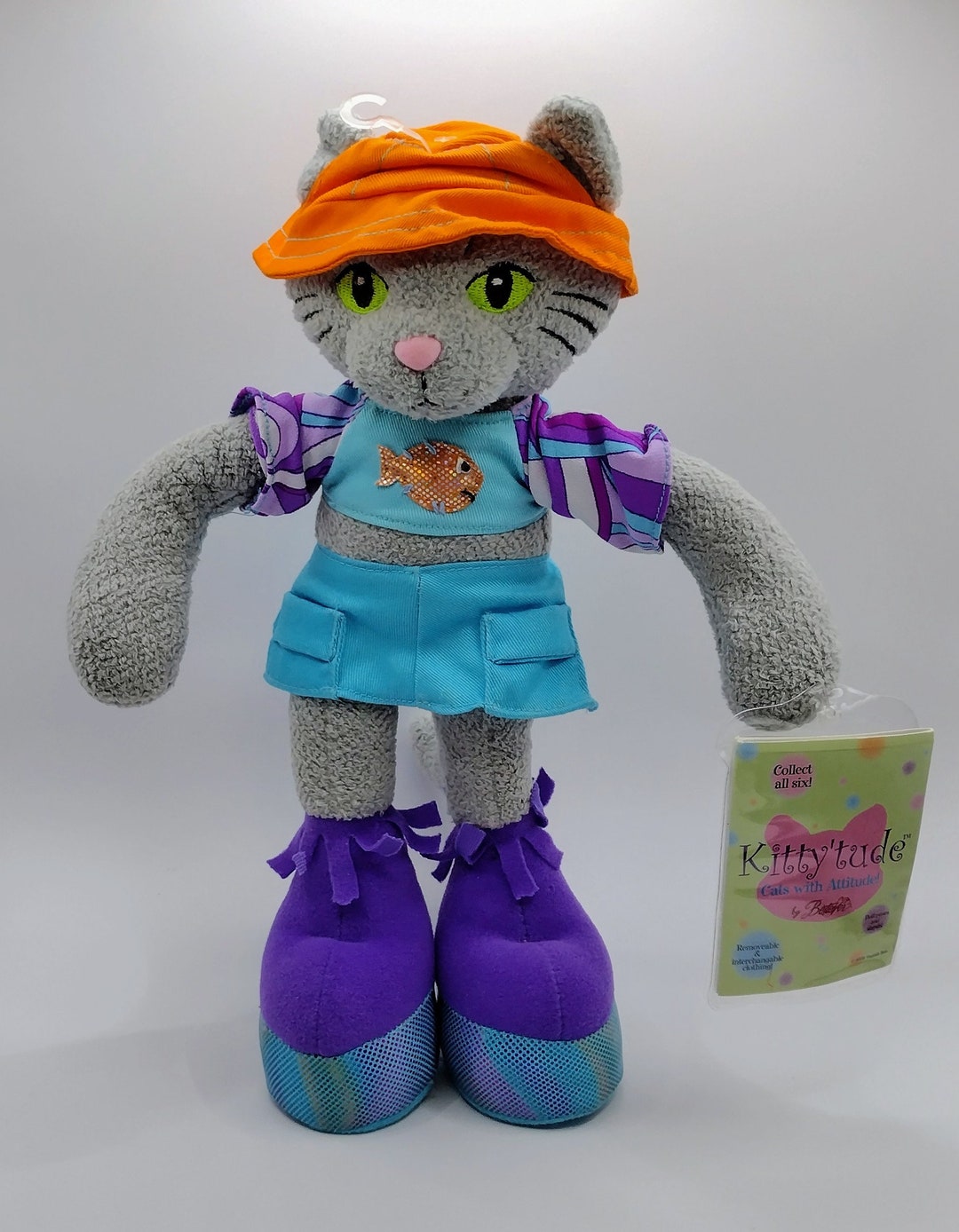 Vintage Plush Cat Kitty'tude Cats With Attitude COCO by Best Ever. Like