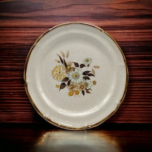 Finesse Wellington Hand Painted Stoneware Plate. 7.5&quot; Salad Plate. Made in Japan. Preowned.