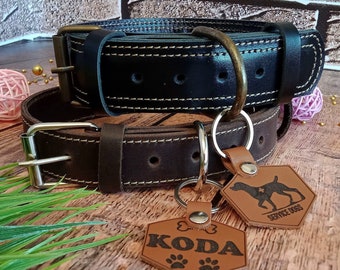 Personalisiertes Leder Hundehalsband, Custom Hundehalsband, Personalisiertes Leder Hundehalsband, Puppy Hundehalsband, Hundehalsband mit Personalisierung