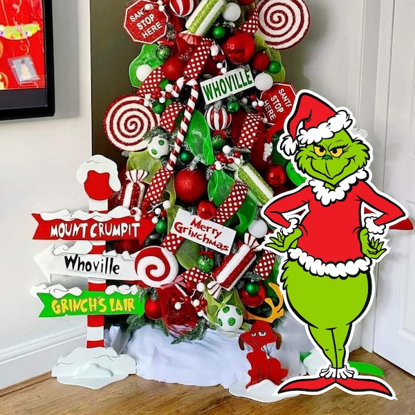 Grinch Christmas Decorations Etsy