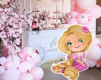 RAPUNZEL Big Decor on SALE: Cutout Decor Princess, digital download- PRINTABLE file Birthday party decorations