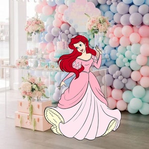 BIG DECOR ARIEL : Printable Cutout Decor Ariel Birthday Baby - Etsy Denmark