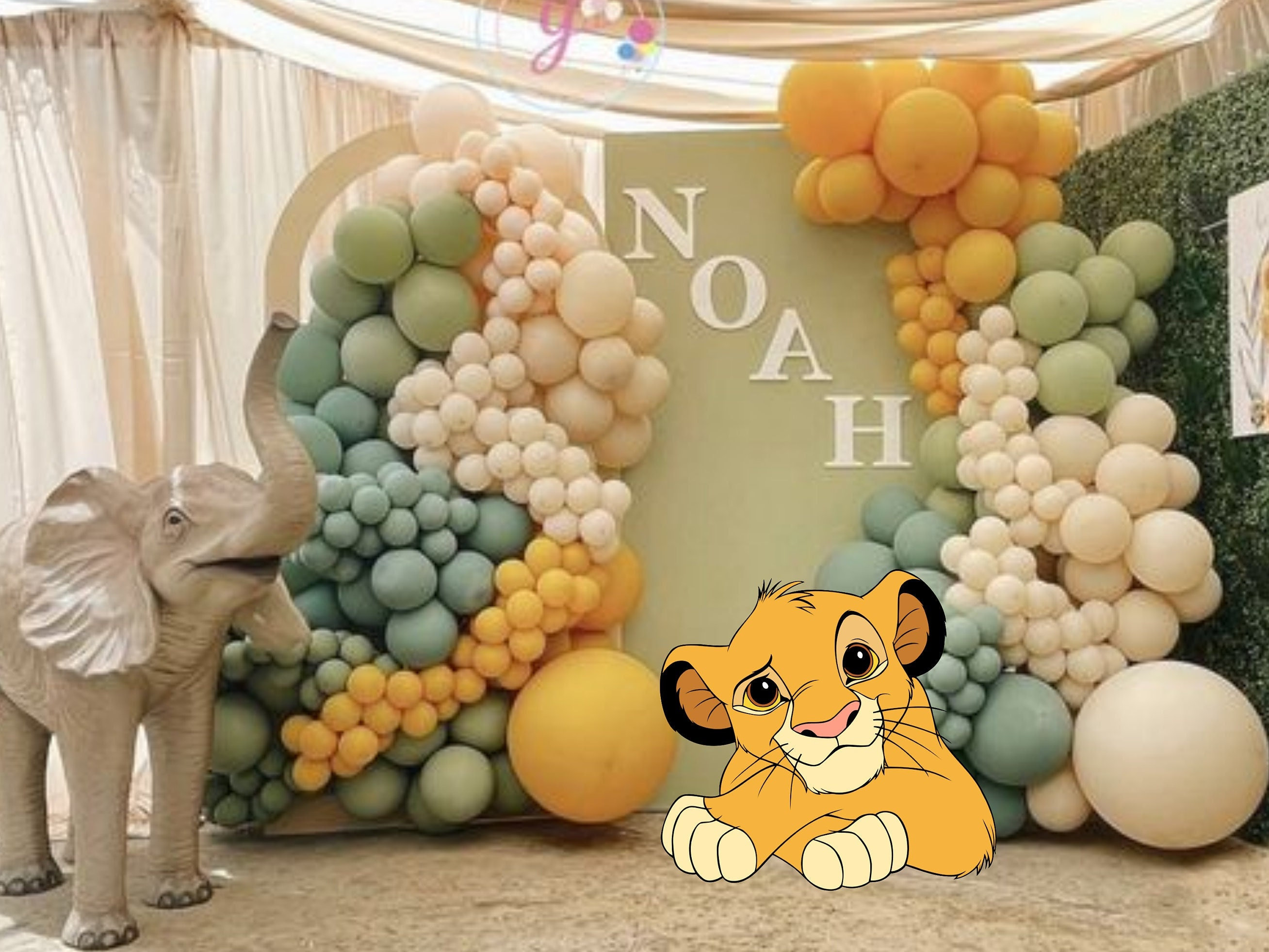 Lion King Baby Shower Centerpieces