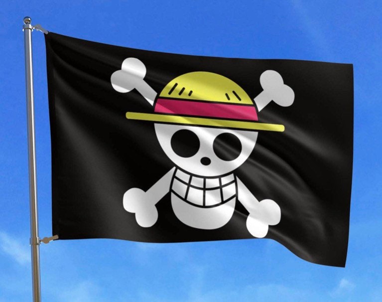 Bandeira Anime One Piece Desenho Comic Luffy