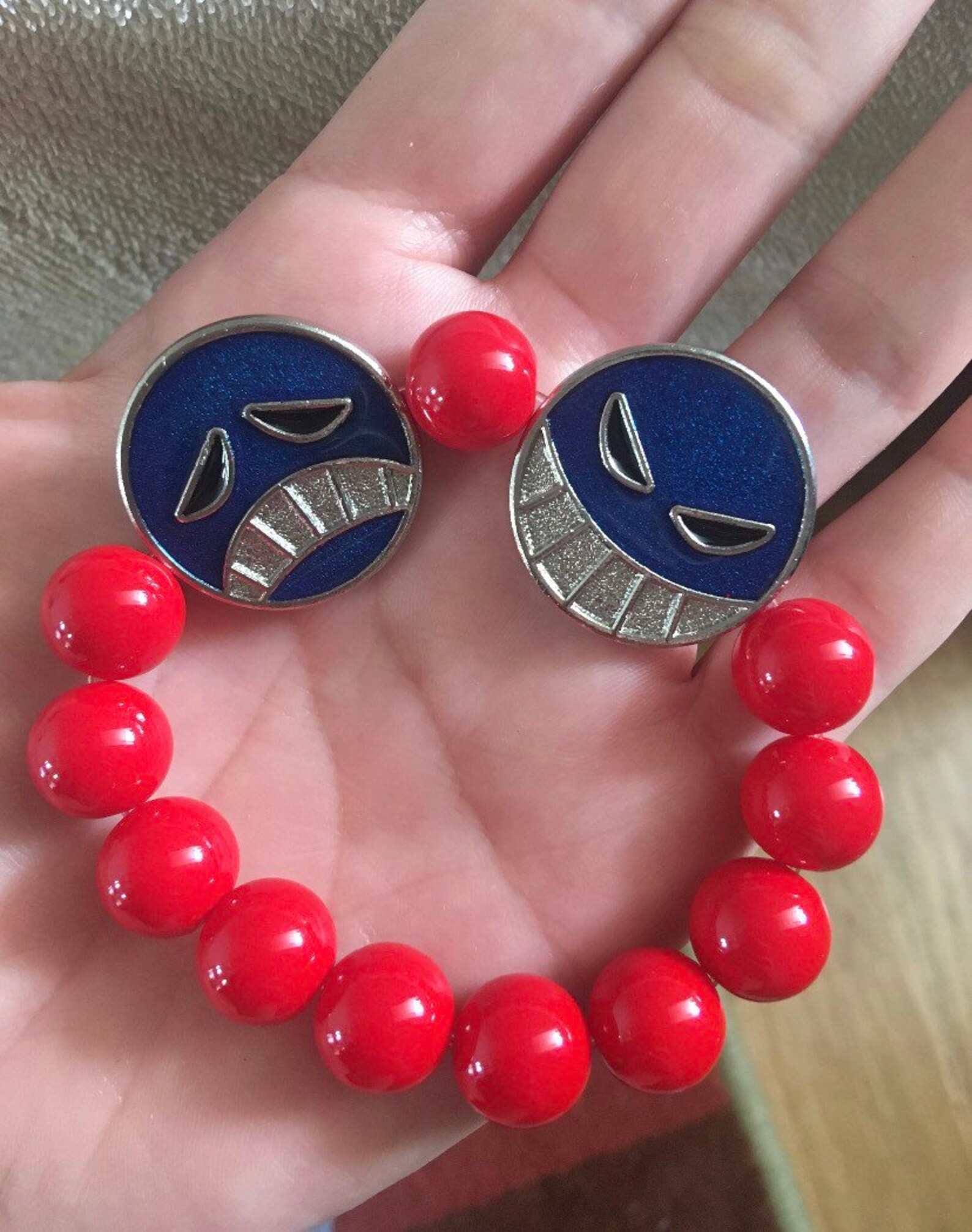 Unisex One Piece Portgas D Ace Bracelet Etsy