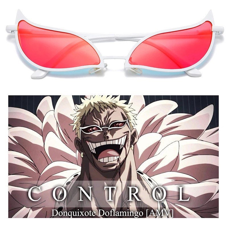 One Piece Cosplay Donquixote Doflamingo Sunglasses Fashion 