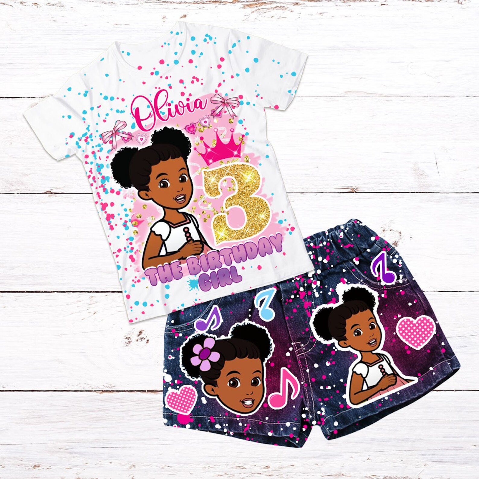 Custom Gracie Corner Denim Birthday Outfit Custom Character Etsy