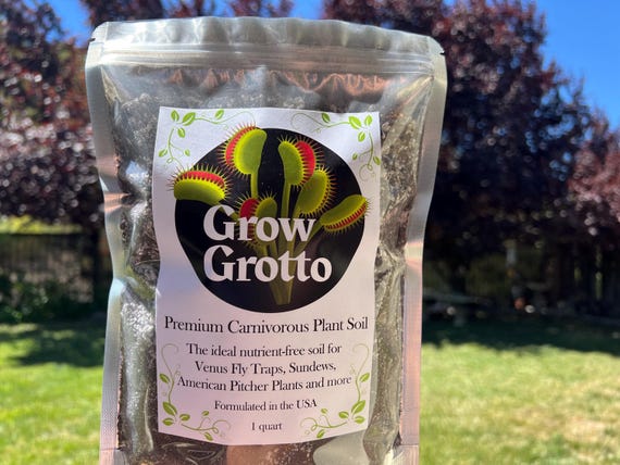 Grow Grotto Premium Carnivorous Plant Soil Mix - Venus Fly Traps, Sundews,  Pitcher Plants, Butterworts, Nepenthes - 1 Quart - Etsy
