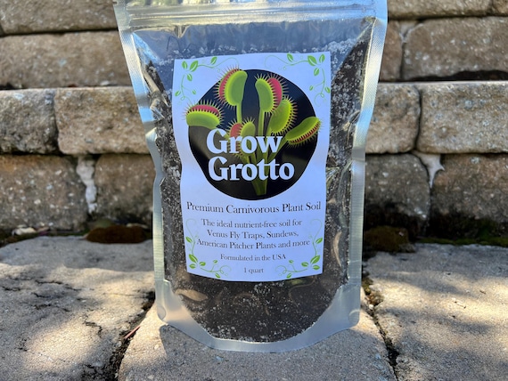 Grow Grotto Premium Carnivorous Plant Soil Mix - Venus Fly Traps, Sundews,  Pitcher Plants, Butterworts, Nepenthes - 1 Quart - Etsy