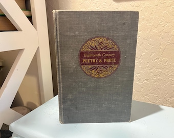 Vintage Eighteenth Century Poetry & Prose by Louis Bredvold Hardcover Book