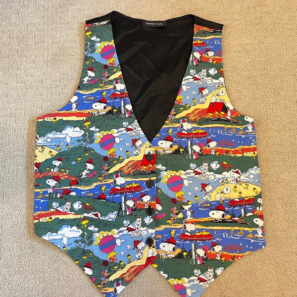 Vintage Peanuts Snoopy Vest by Robyn  Lyn - Size Small / Medium - Never been Worn with Original Tag