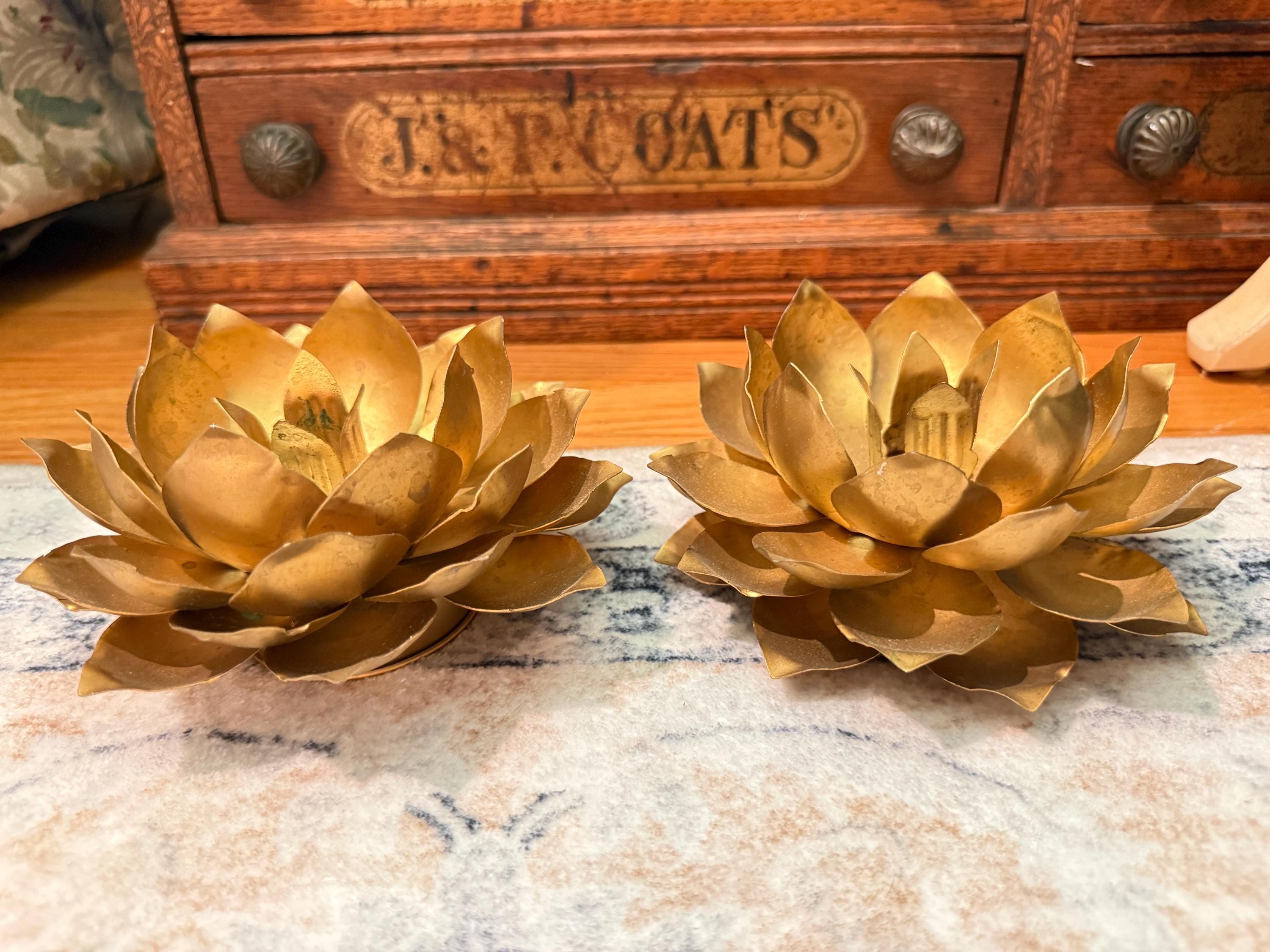 Brass Lotus Stand - Etsy