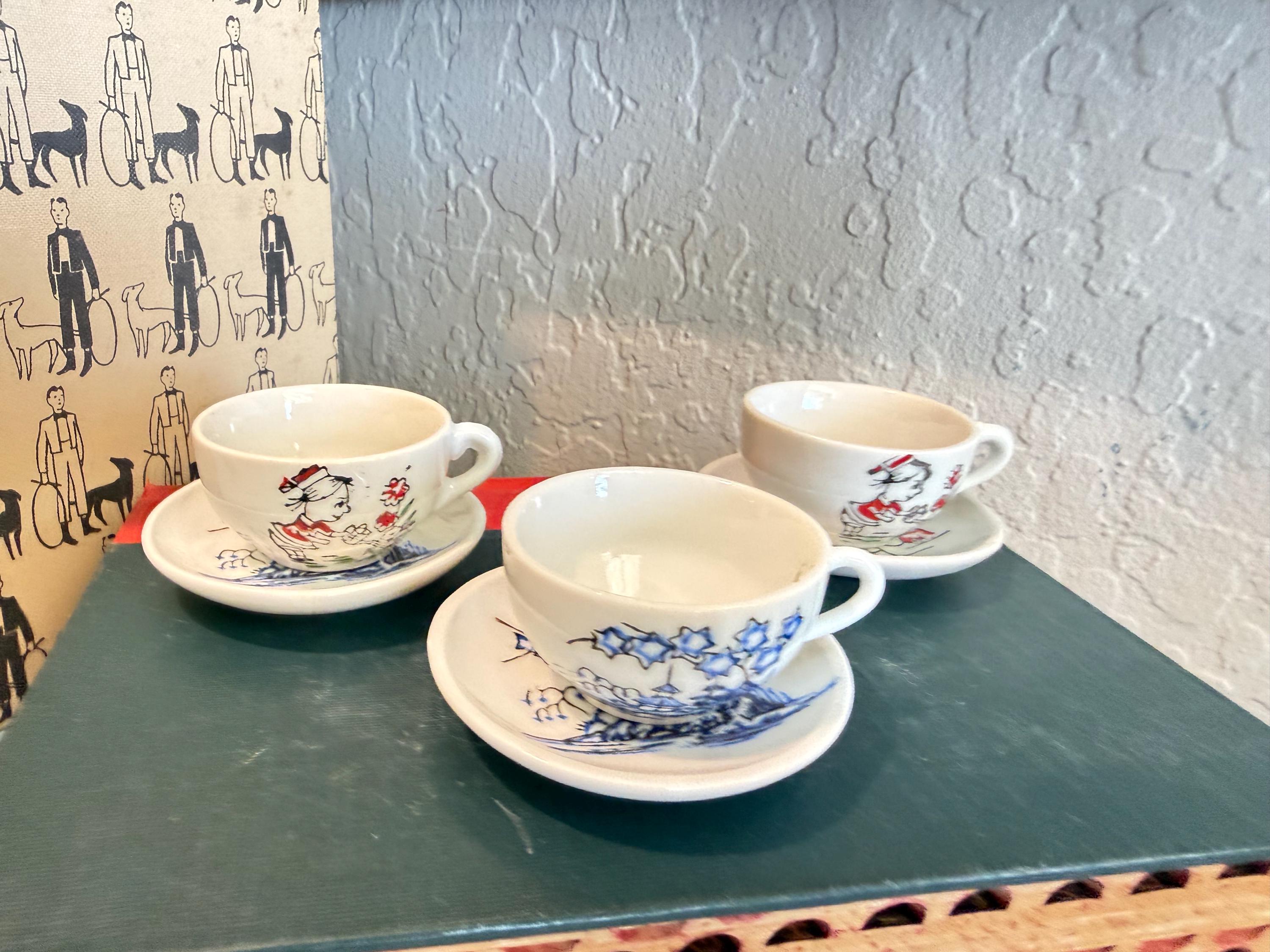Miniature Tea Cup and Saucer Made in Japan - Etsy