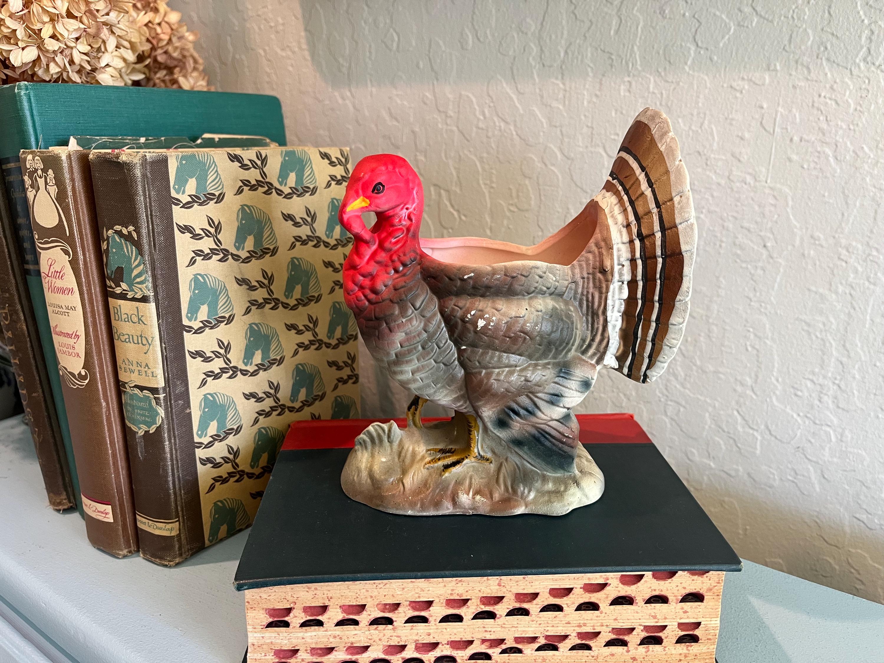 Vintage Velco Japan Ceramic Turkey Planter Thanksgiving - Etsy