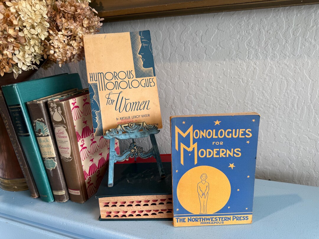 Vintage 1930s Comedic Women Monologue Books Monologues for Moderns by