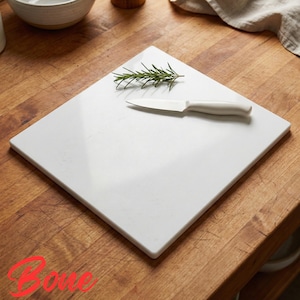 Large Solid Surface Cutting Board Chef Station Food Prep Surface Durable Design Modern Kitchen 15x18 Bone
